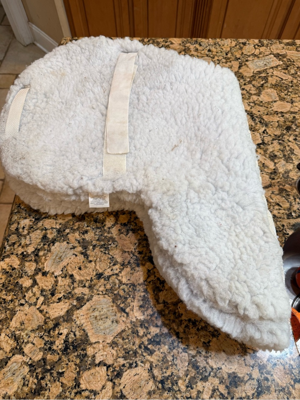 Fox Mountain White Sherpa fleece THICK all purpose used English saddle PAD